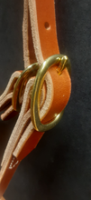 Load image into Gallery viewer, Leather Brow Band Bridle with Leather Ties
